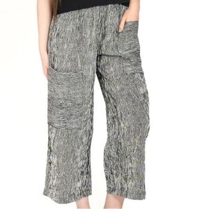 Niche Black Ridge Stripe Cargo Pants, Size Small